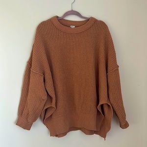 Aerie pink/tan sweater